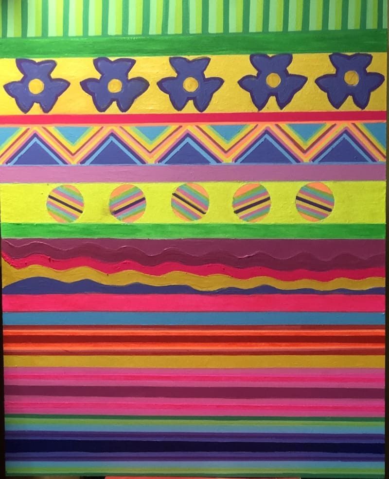 Boceto para serie África - tabla 50 x 40